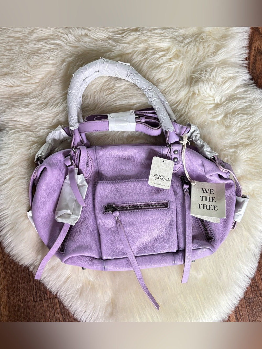 NWT Free People We The Free Baby Emerson Tote Bag – Lilac